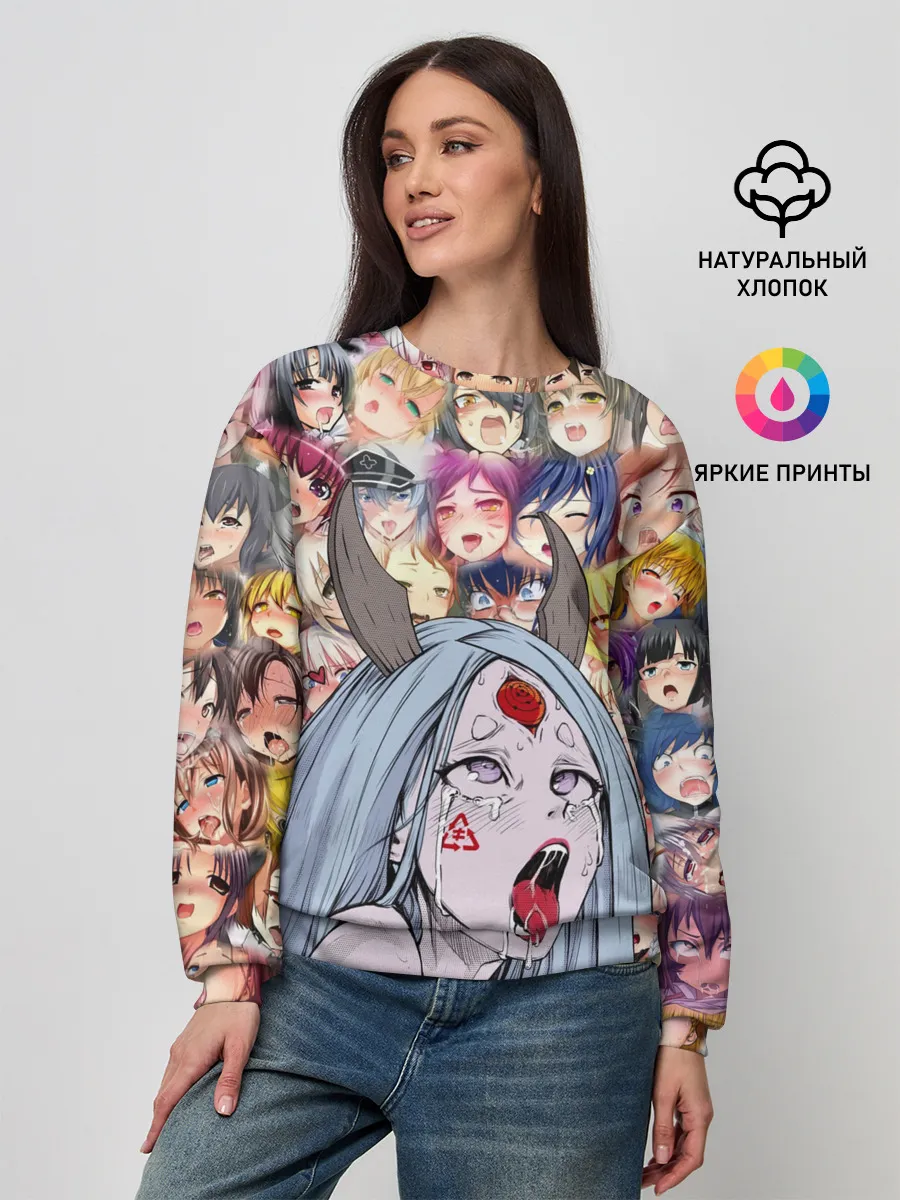 Женский свитшот / KAGUYA AHEGAO | КАГУЯ АХЕГАО