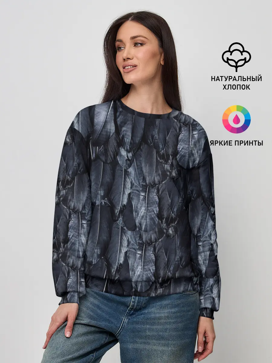 Женский свитшот / Черный Ворон