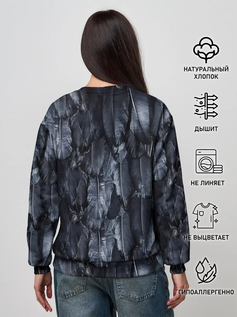 Женский свитшот / Черный Ворон