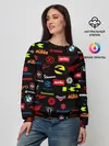 Женский свитшот / Motorcycle pattern | Мото паттерн