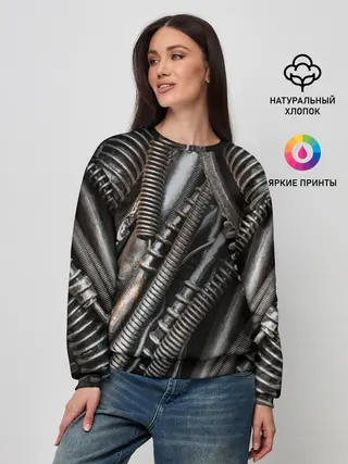 Женский свитшот / СТИМПАНК | МЕХАНИЧЕСКИЕ ЧАСТИ