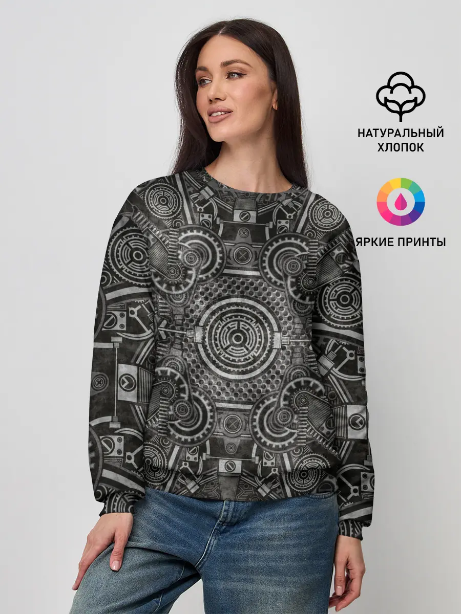 Женский свитшот / Стимпанк Механизм