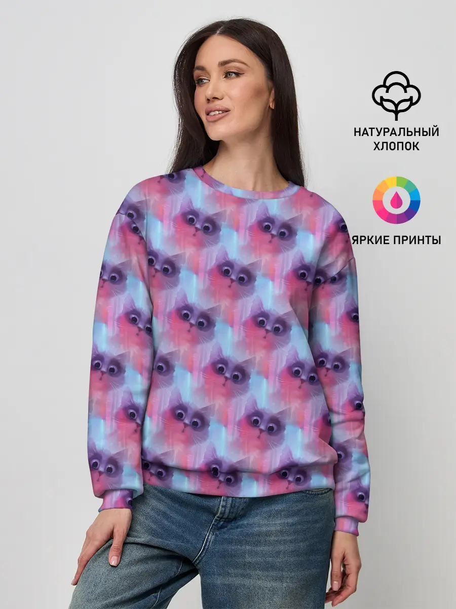 Женский свитшот / Котята