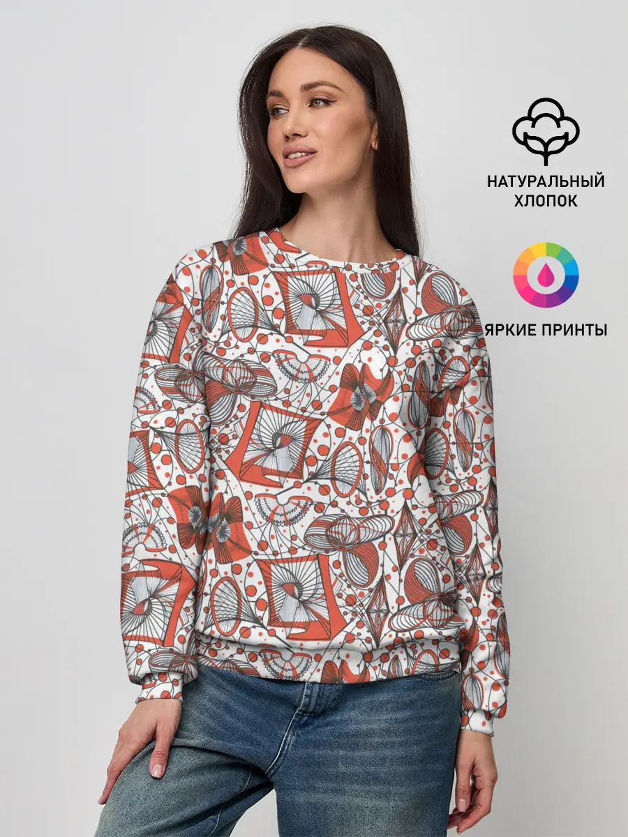 Женский свитшот / Кинетическая скульптура.