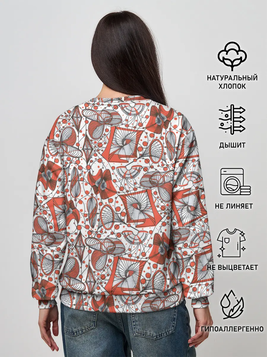 Женский свитшот / Кинетическая скульптура.