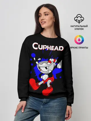 Женский свитшот / Cuphead
