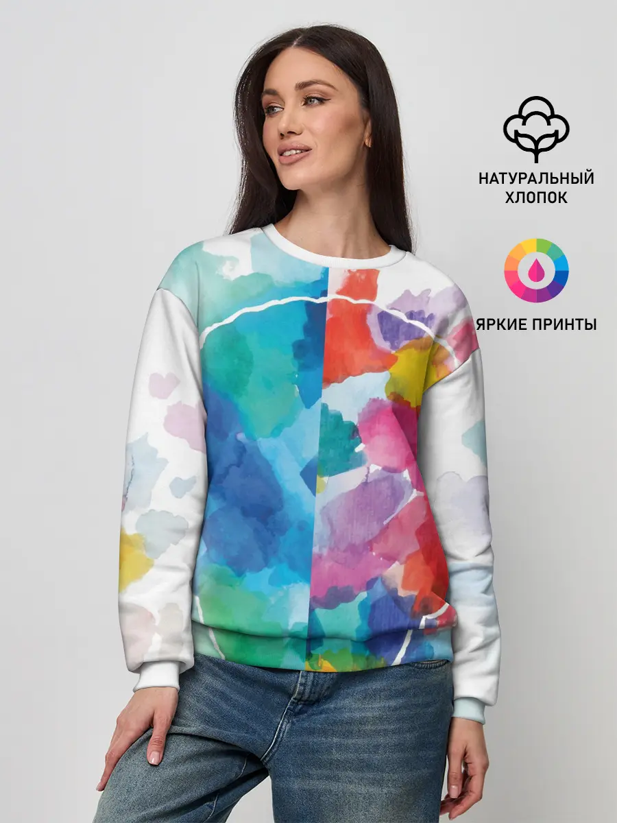 Женский свитшот / Акварель