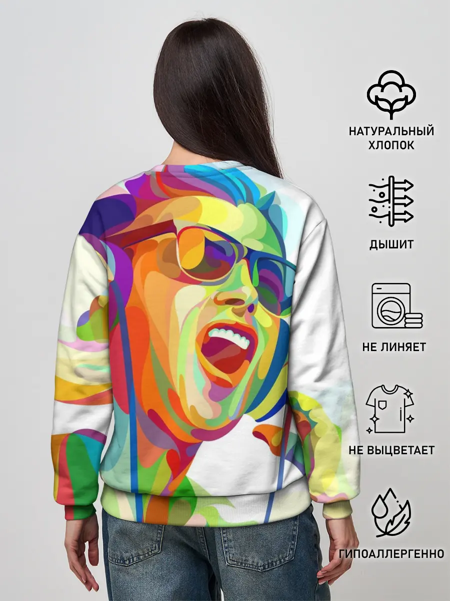 Женский свитшот / Слушаем Музыку