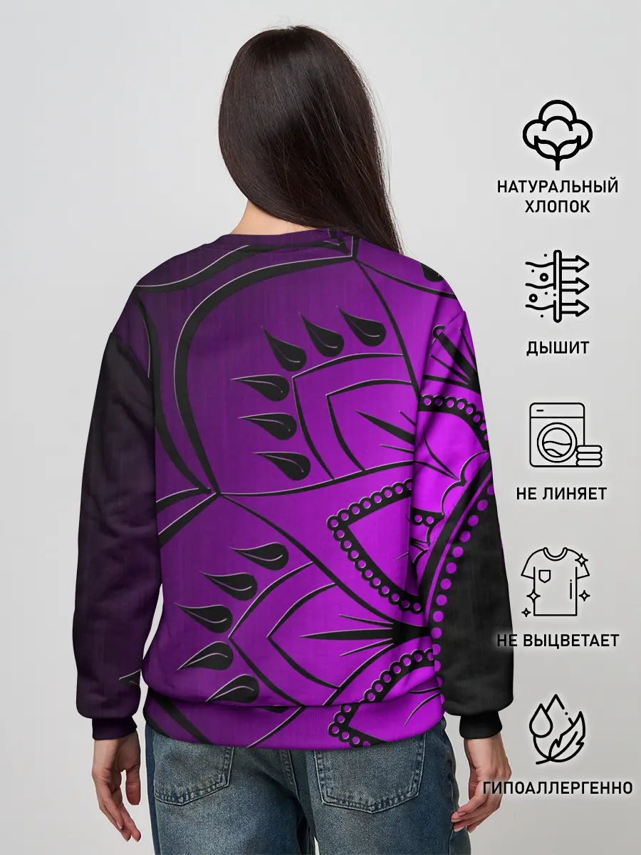 Женский свитшот / Сирень 3D