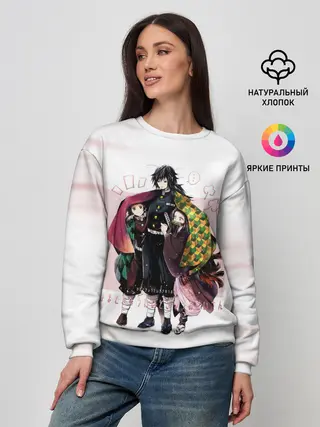 Женский свитшот / Гию Танджиро Незуко