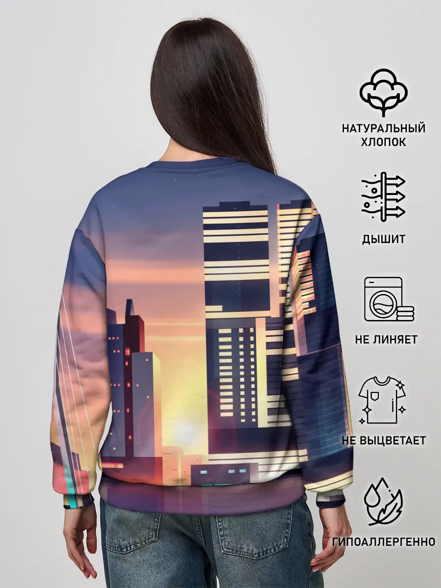 Женский свитшот / Ночной Город