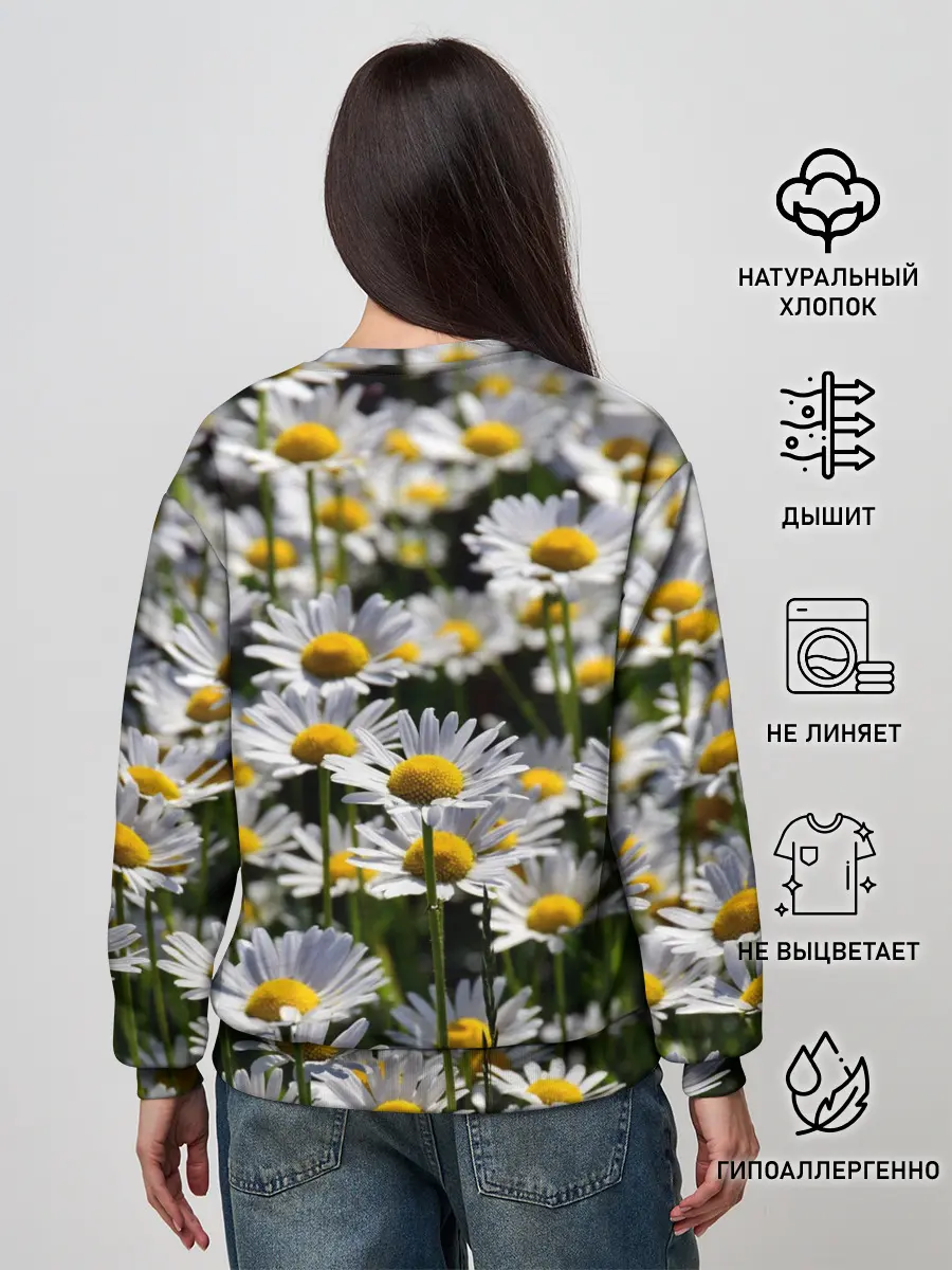 Женский свитшот / Ромашки