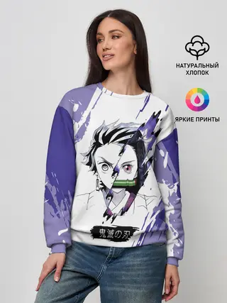 Женский свитшот / Танджиро и Незуко Камадо