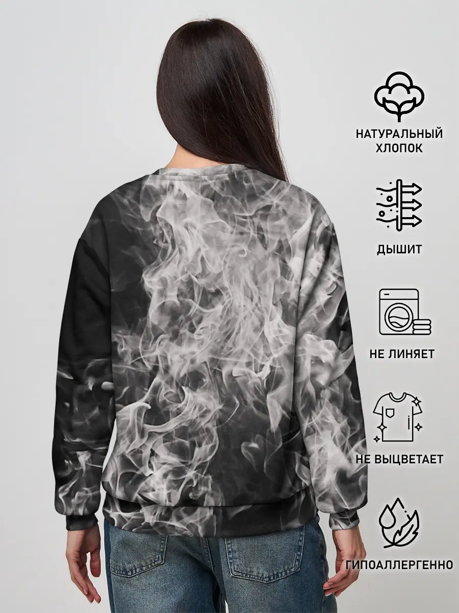 Женский свитшот / Fire and Smoke