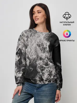 Женский свитшот / Fire and Smoke