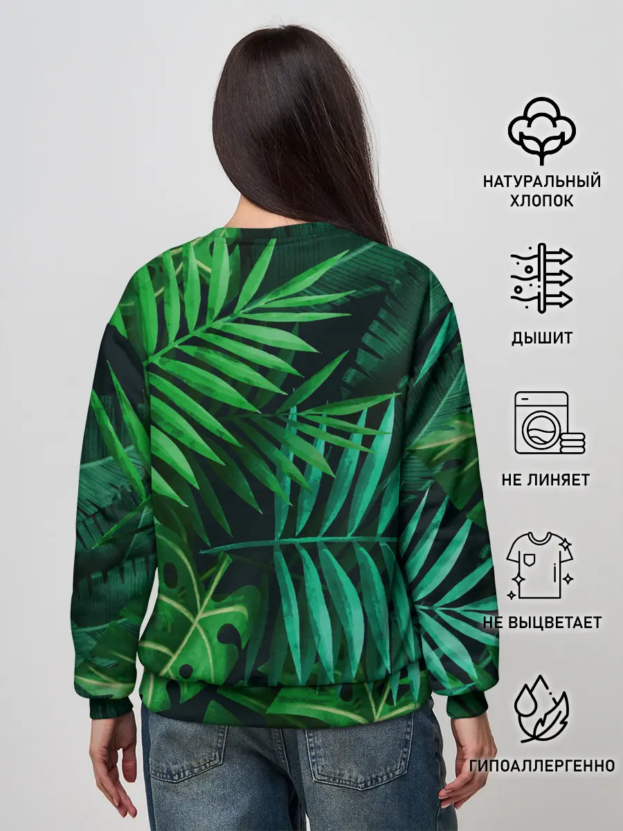 Женский свитшот / Сочные тропики