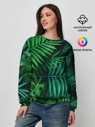 Женский свитшот / Сочные тропики