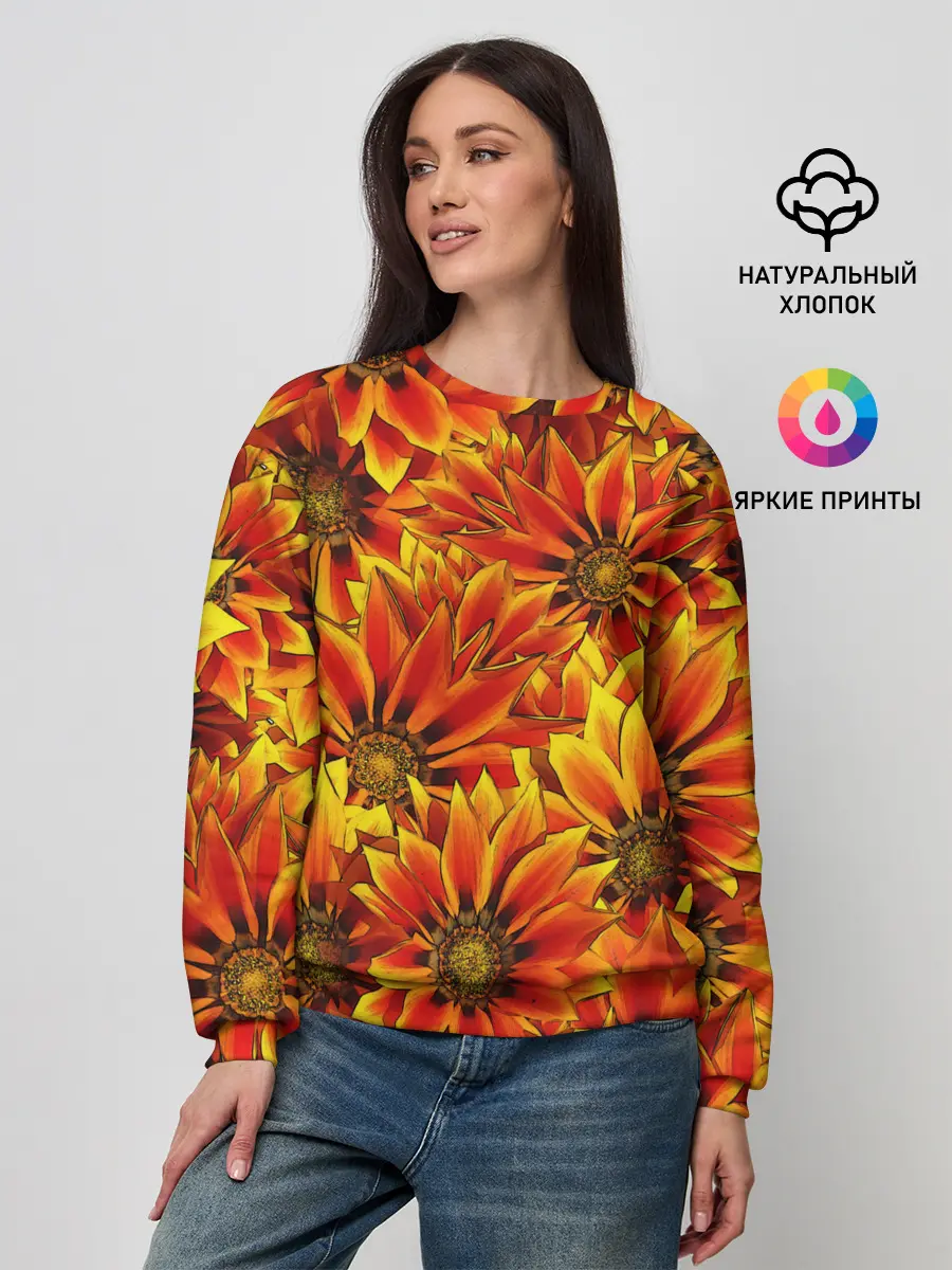 Женский свитшот / Цветы