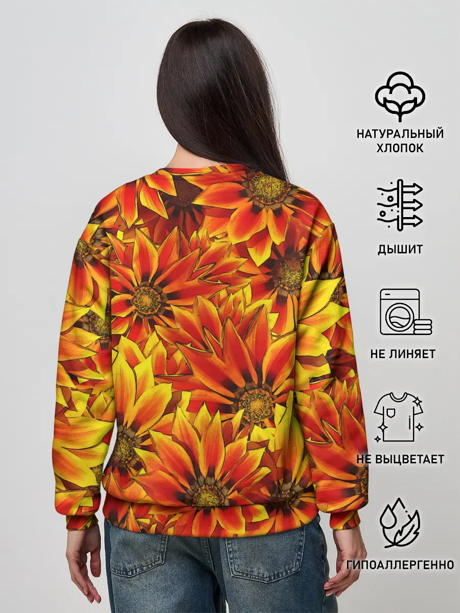 Женский свитшот / Цветы