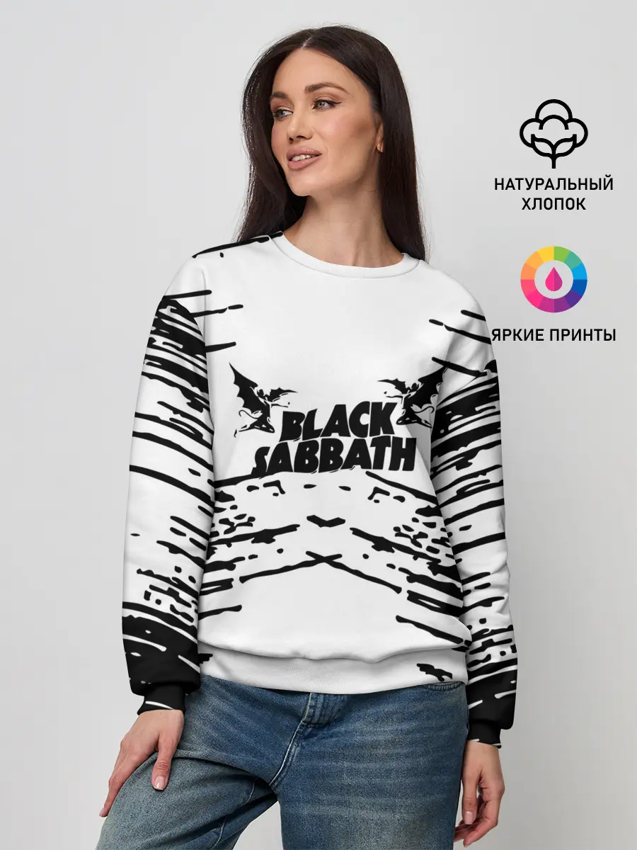 Женский свитшот / black sabbath