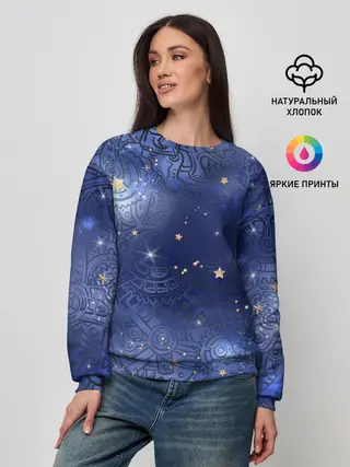 Женский свитшот / Небо в стиле Стимпанк