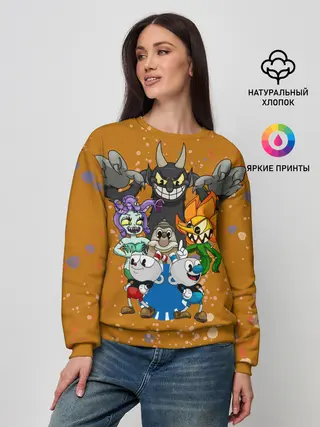 Женский свитшот / cuphead