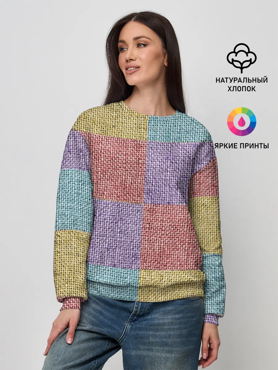 Женский свитшот / Patchwork