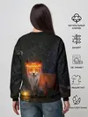 Женский свитшот / Лиса с огненной короной