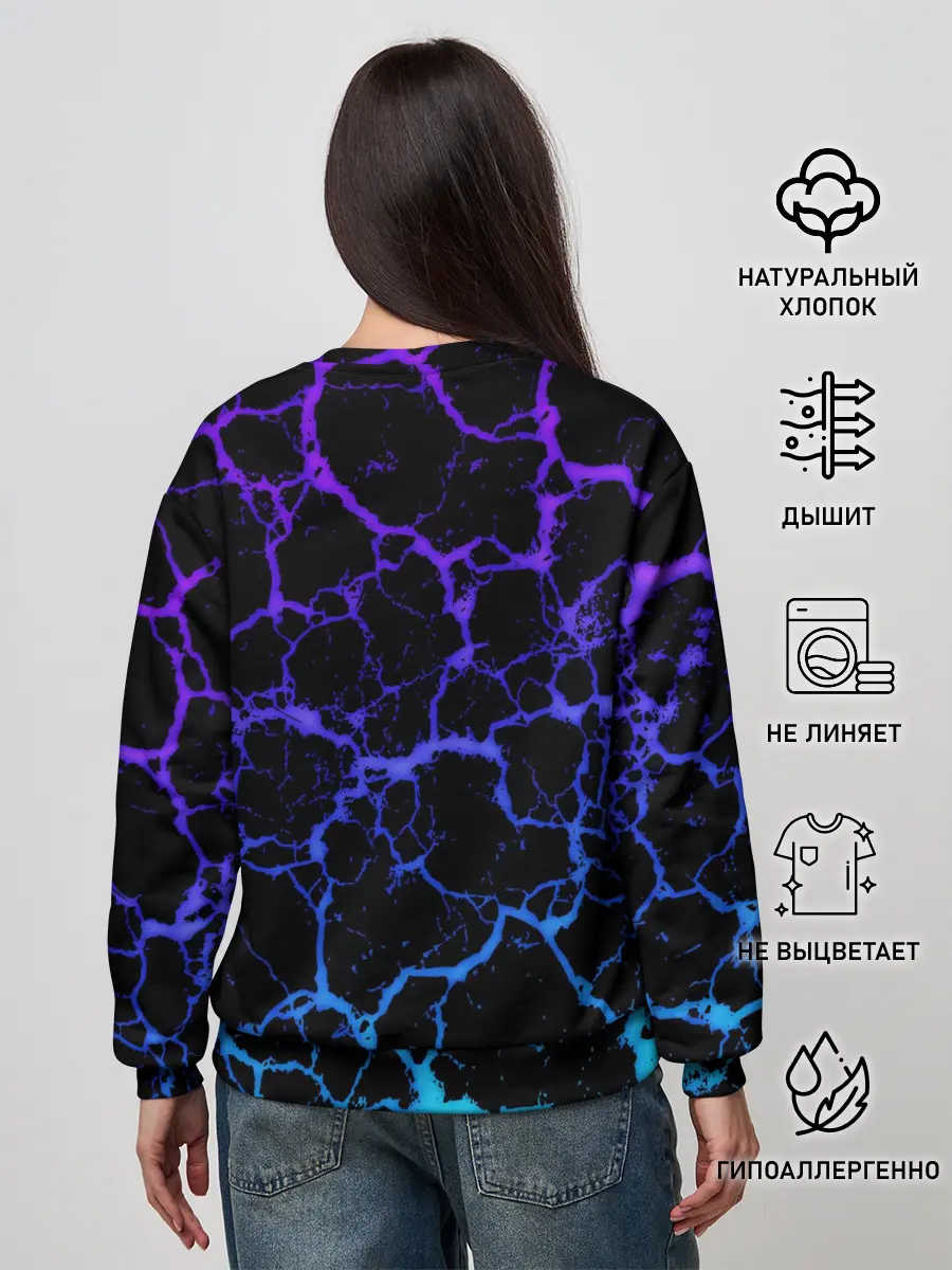 Женский свитшот / SONIC МОЛНИЯ