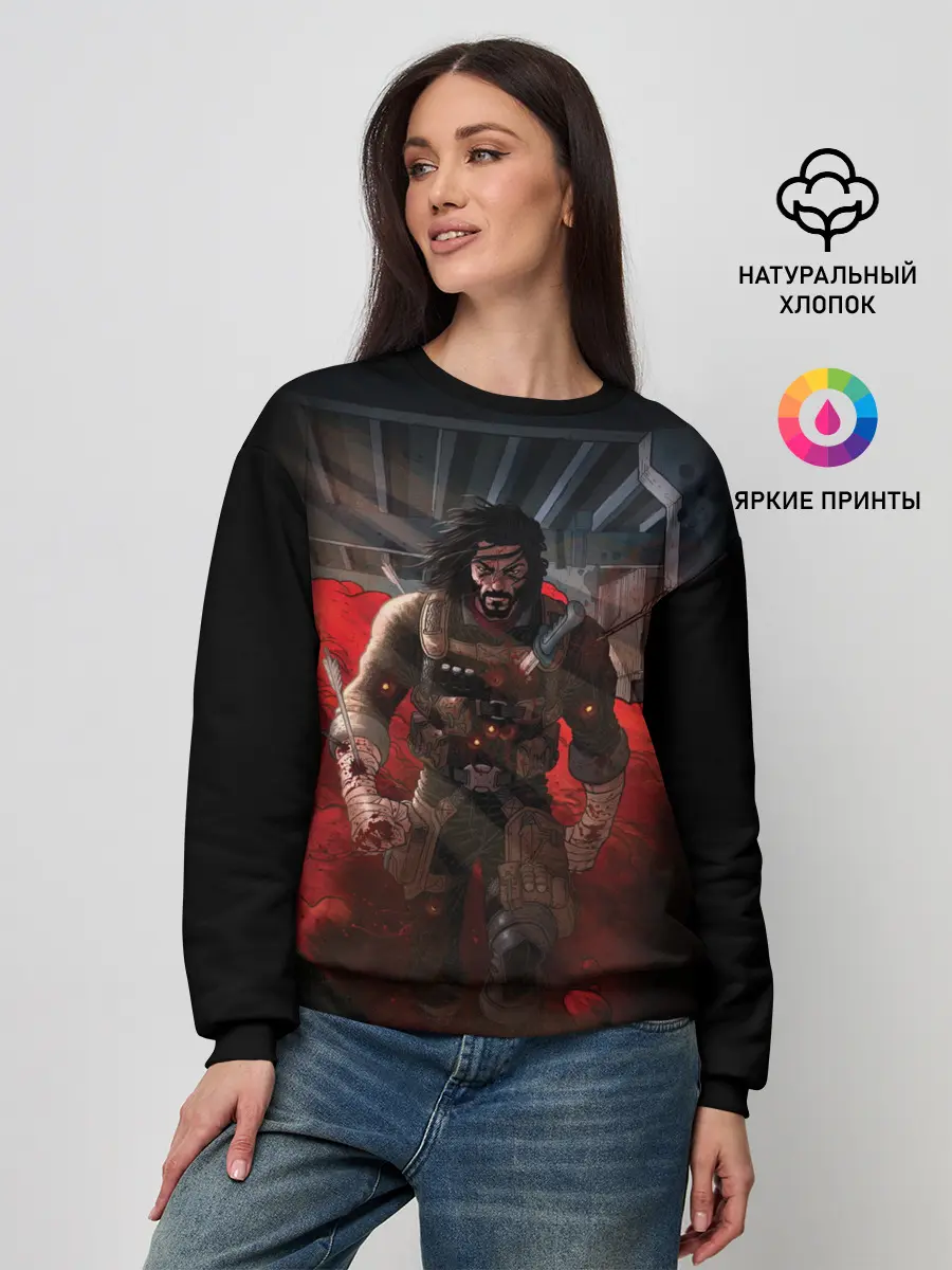 Женский свитшот / Киану Ривз - Берсерк