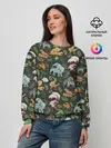 Женский свитшот / Дикие Звери Паттерн