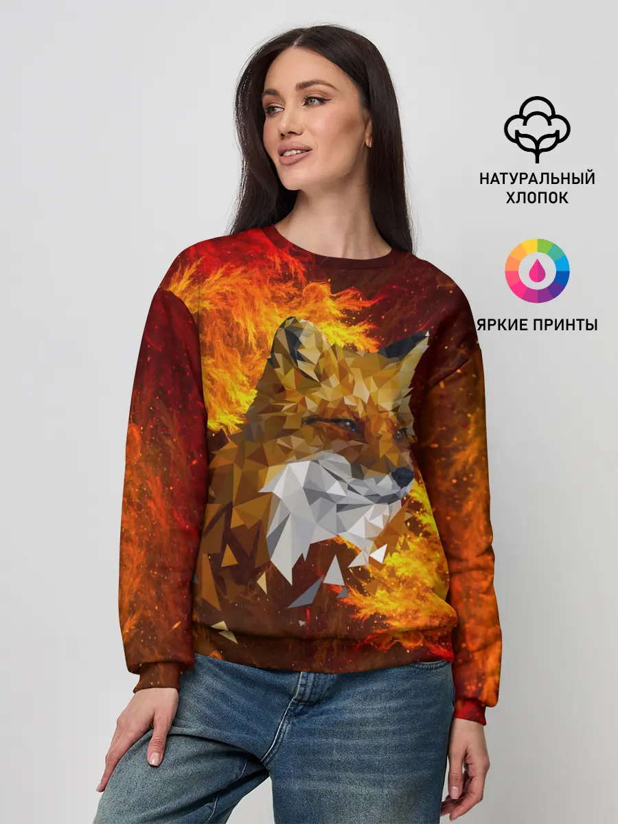 Женский свитшот / Огненный Лис