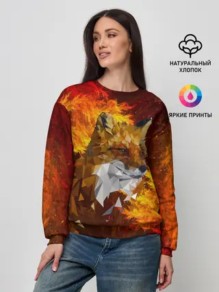 Женский свитшот / Огненный Лис