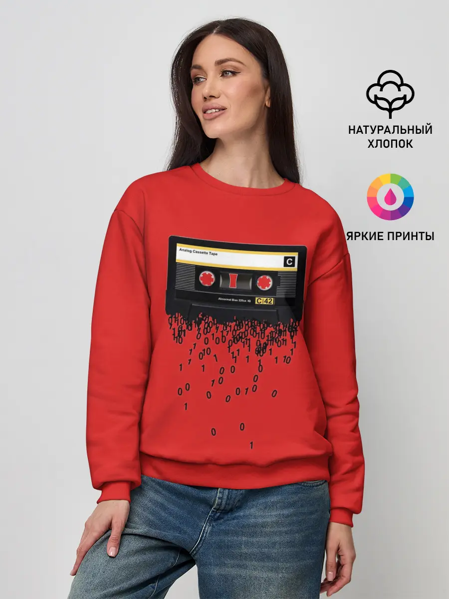 Женский свитшот / The death of the cassette tape