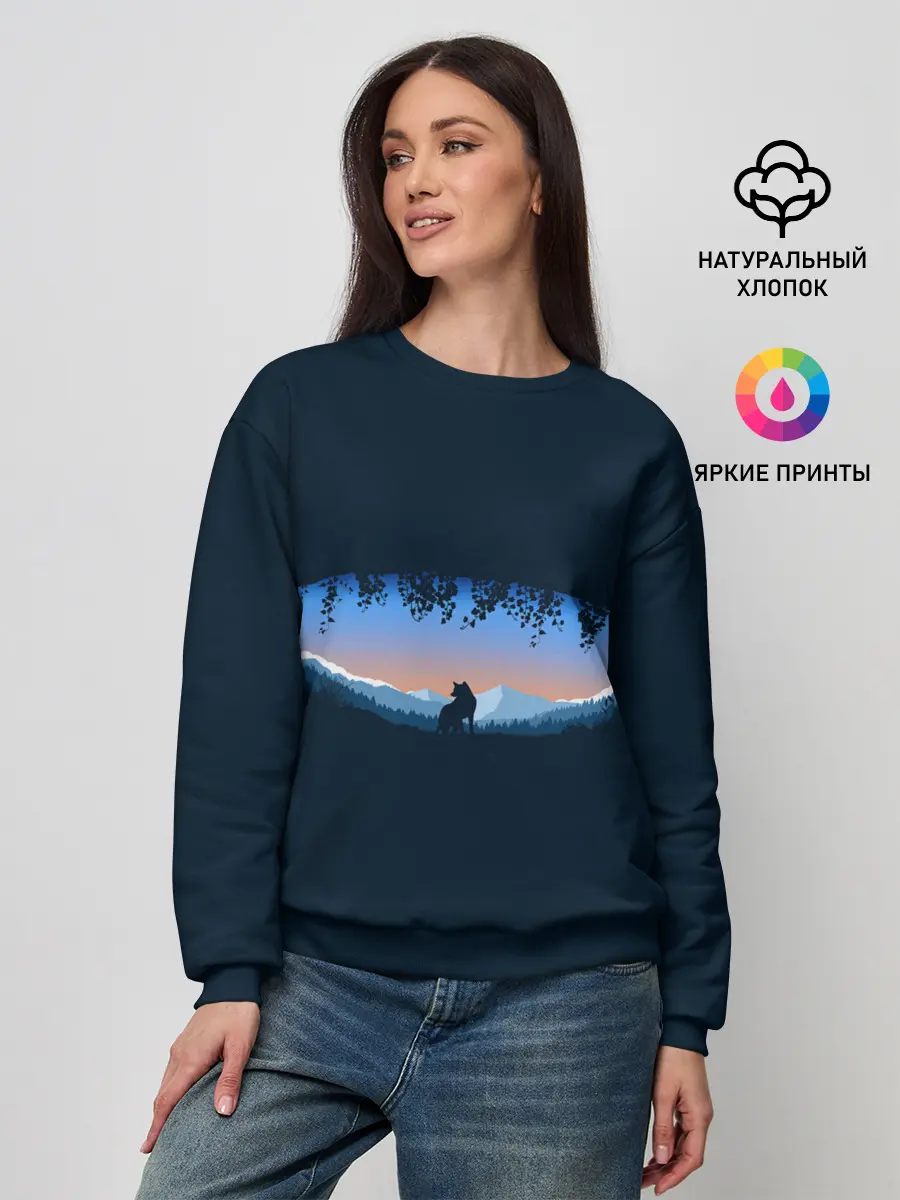 Женский свитшот / Глаз природы