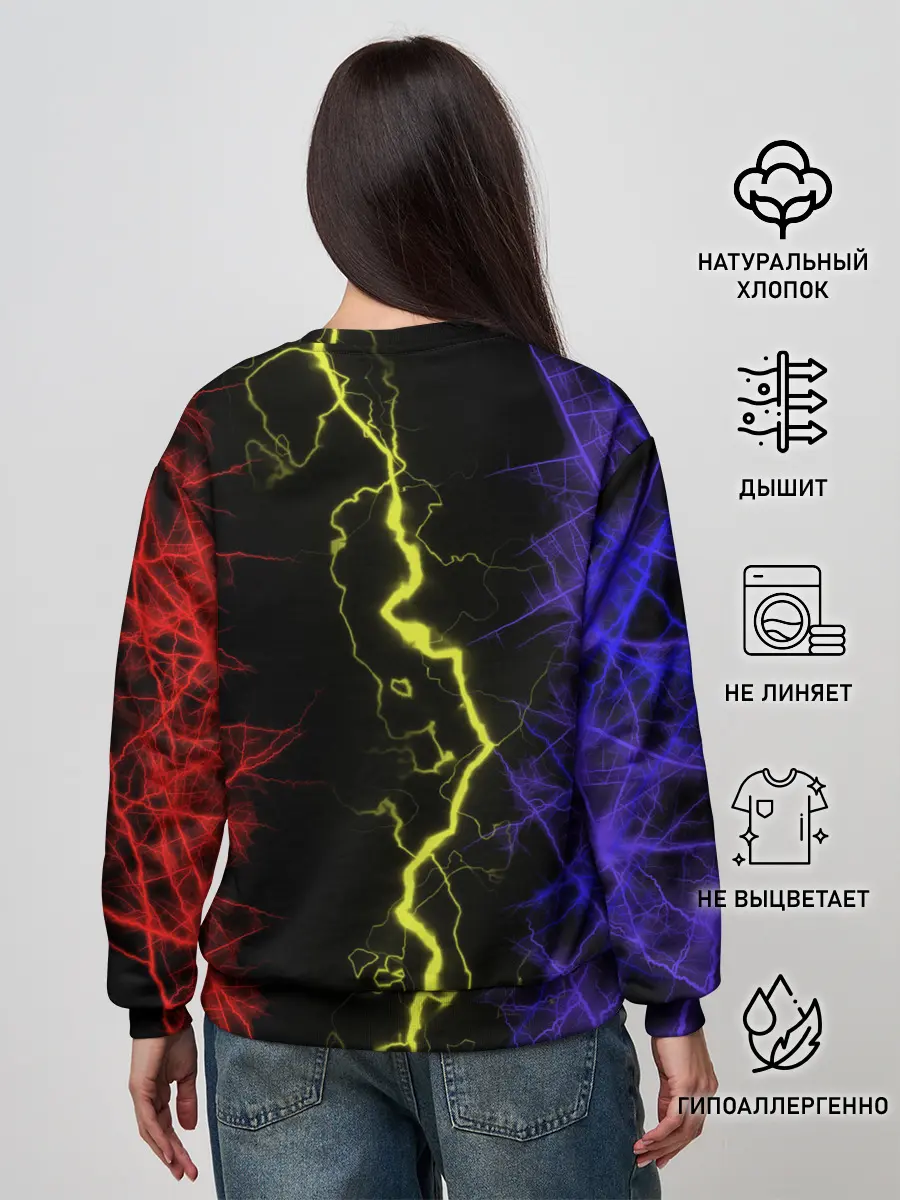 Женский свитшот / Lightning | Молния