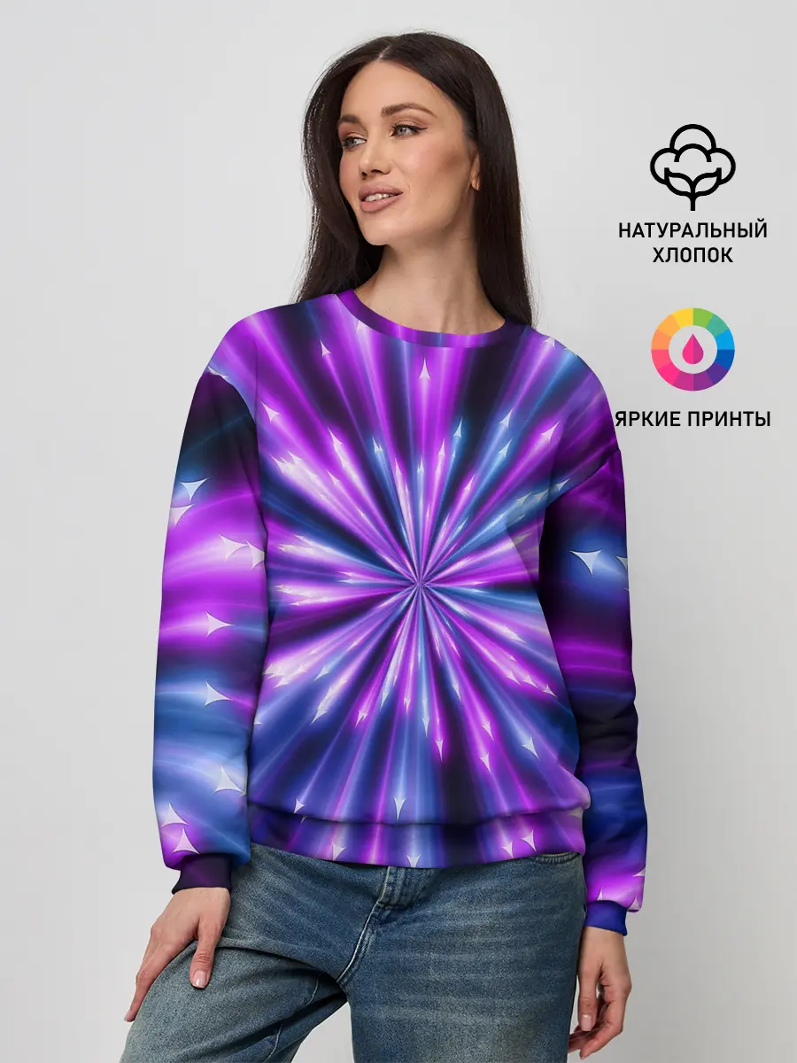 Женский свитшот / Неоновые стрелы