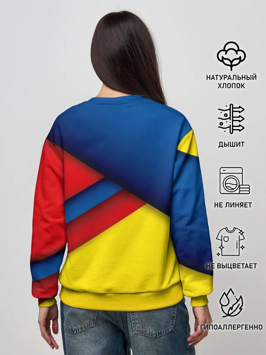Женский свитшот / Яркие краски