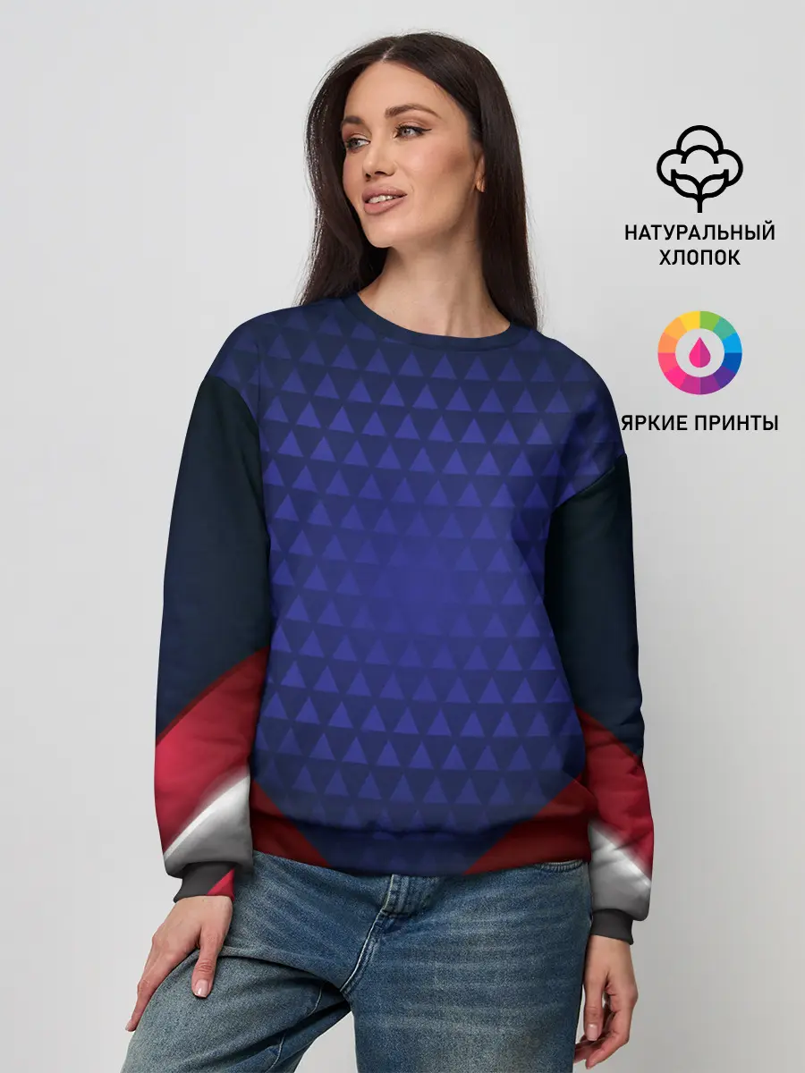 Женский свитшот / Blue abstract