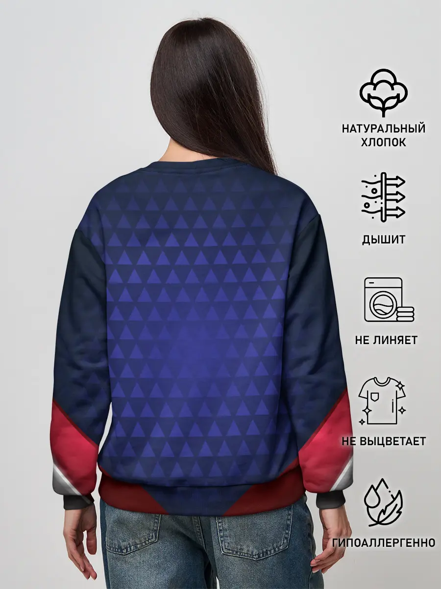 Женский свитшот / Blue abstract