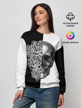 Женский свитшот / SkullRose Sketch