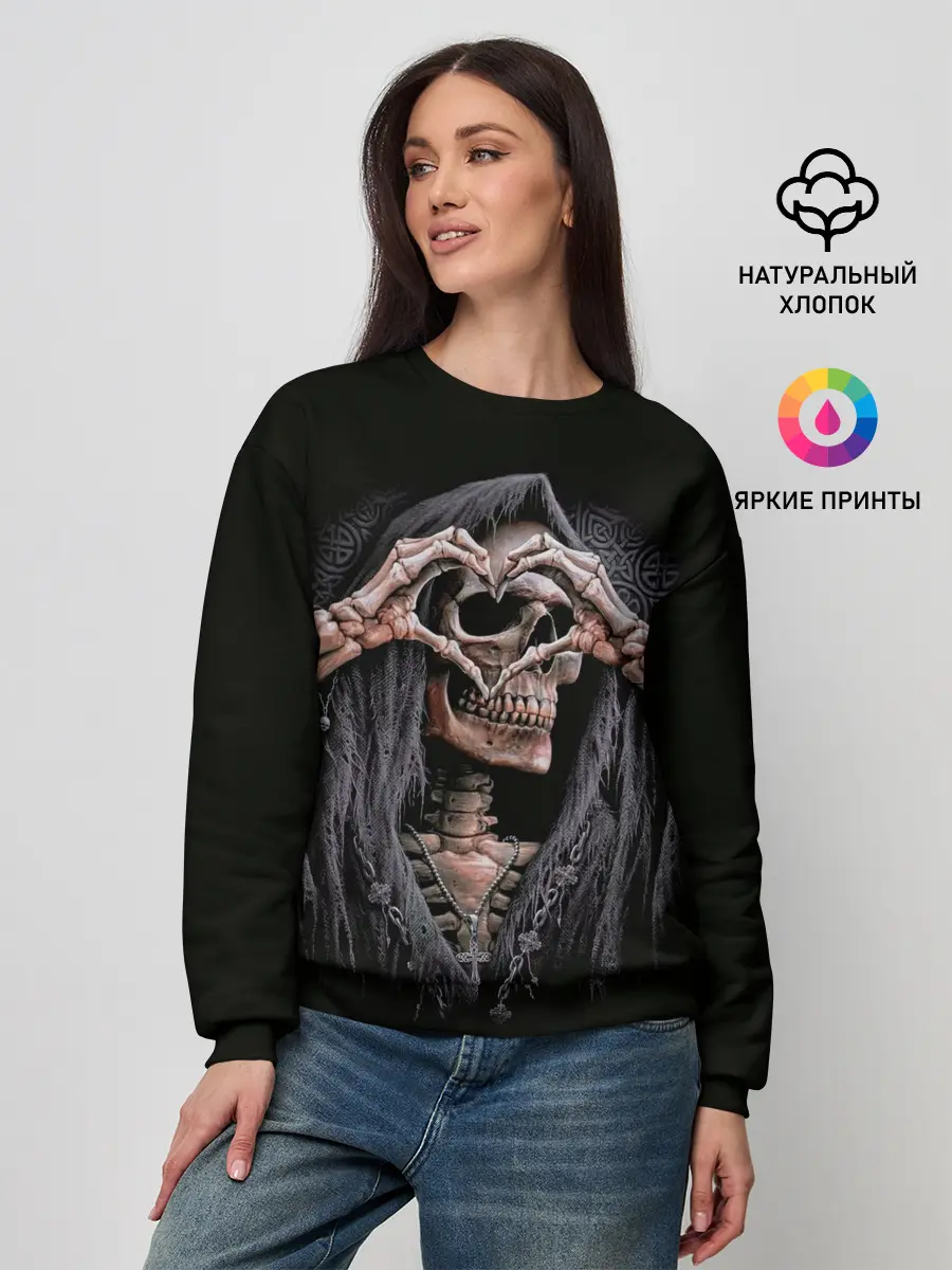 Женский свитшот / Skull Love