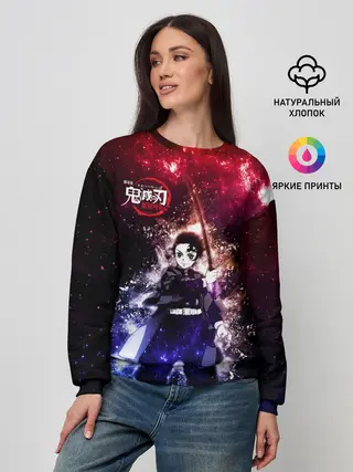 Женский свитшот / Танджиро Камадо Kimetsu no Yaiba