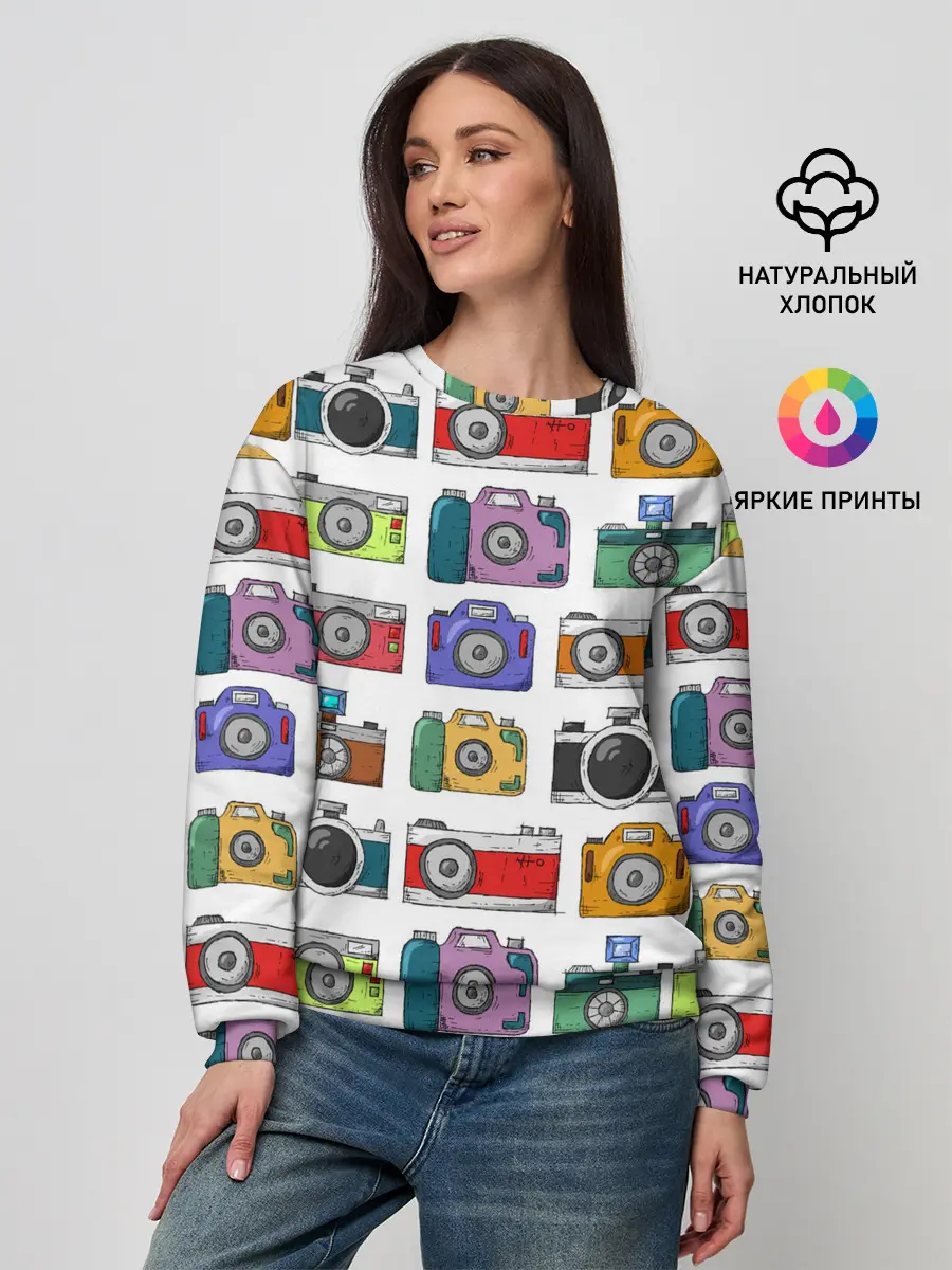 Женский свитшот / Фотоаппараты