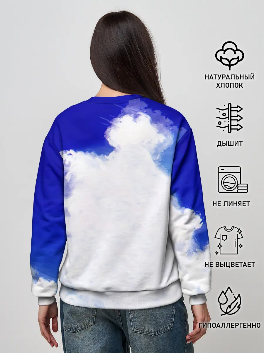 Женский свитшот / Магическая битва | Подсолнухи