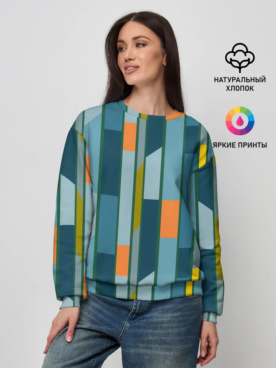 Женский свитшот / Абстракция в стиле модерн