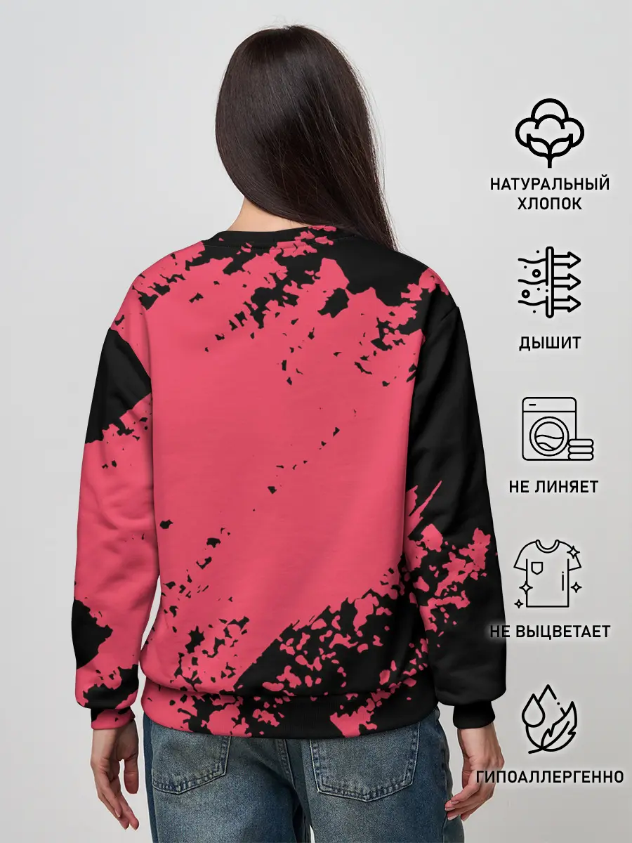 Женский свитшот / BTS LOGO / БТС ЛОГОТИП