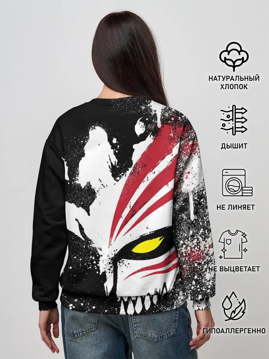Женский свитшот / БЛИЧ МАСКА | BLEACH