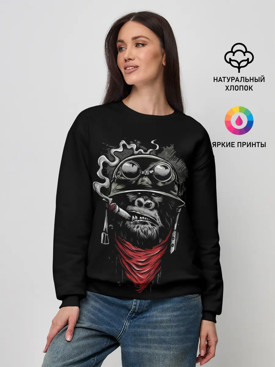 Женский свитшот / Gorilla Rambo