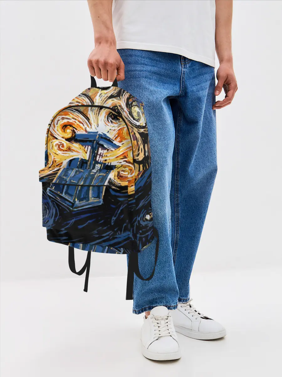 Рюкзак джинсовый / Van Gogh Tardis
